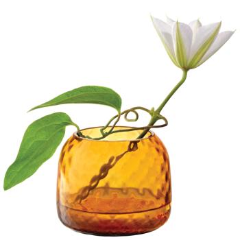 L.S.A. | G1753-07-131 | Dapple Tealight Holder/Vase H7cm Sun Amber