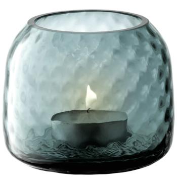 L.S.A. | G1753-07-165 | Dapple Tealight holder/vase H7cm Water Blue