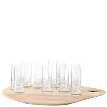 L.S.A. | G1759-10-301 | Palette Shot Set & Ash Board W28cm/L40cm Clear