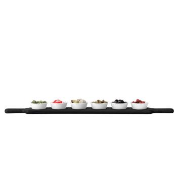 L.S.A. | P219-01-517 | Paddle Black Bowl Set of 6 Pieces