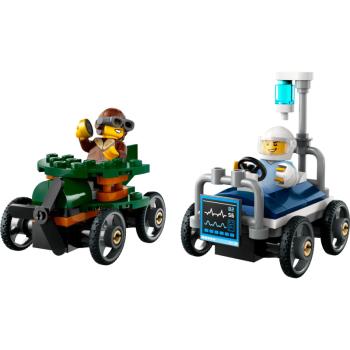 Preview: 60459 | Airplane vs. Hospital Bed Race Car Pack