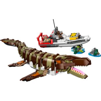 76974 | Brick-Built Mosasaurus Boat Mission