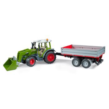 02182 | Fendt Vario 211 With Frontloader And Tipping Trailer