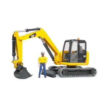 02466 | Cat Mini Excavator With Worker