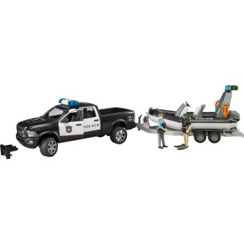 02507 | RAM 2500 Police Pickup, L+S Module, Trailer, Boat And 2 Figures