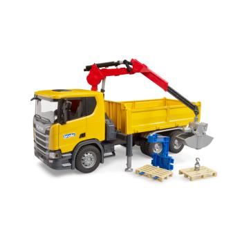 03551 | Scania Super 560R Construction Site Truck With Crane And 2 Pallets