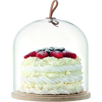 LSA | G1048-21-301 | Ivalo Serving Dome With Wooden Base Ø 22cm