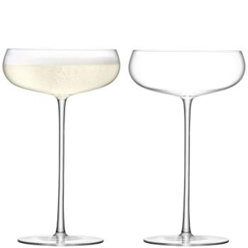 LSA | G1427-11-191 | Wine Culture Champagne Saucer 320ml Set Of 2 Pieces