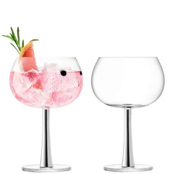 LSA | G1389-15-359 | Gin Balloon Glass 420ml Platinum Set Of 2 Pieces