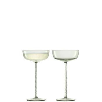 LSA | G1554-07-164 | Champagne Theatre Champagne Saucer 190ml Set Of 2 Pieces