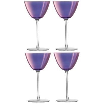 LSA | G1619-07-887 | Aurora Martini Glass 195ml Polar Violet x 4