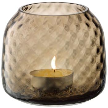 LSA | G1753-07-132 | Dapple Tealight Holder/Vase H7cm Earth Brown