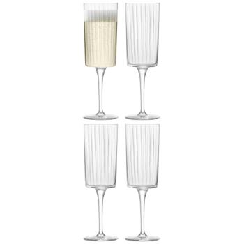 LSA | G1768-07-304 | Gio Line Champagne Flute 210ml Clear x 4
