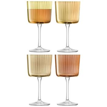 LSA | G1768-09-148 | Gems Wine Glass 250ml Assorted Amber x 4