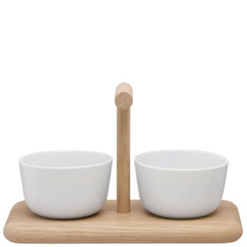LSA | P281-00-997 | Dine Duo Set & Oak Base L26cm W13cm