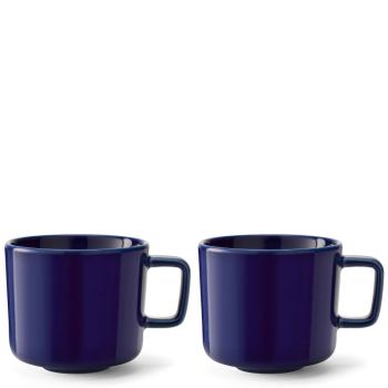 LSA | P286-25-002 | Collective Coffee Or Tea Cup 260ml Set Of 2 Pieces Cobalt