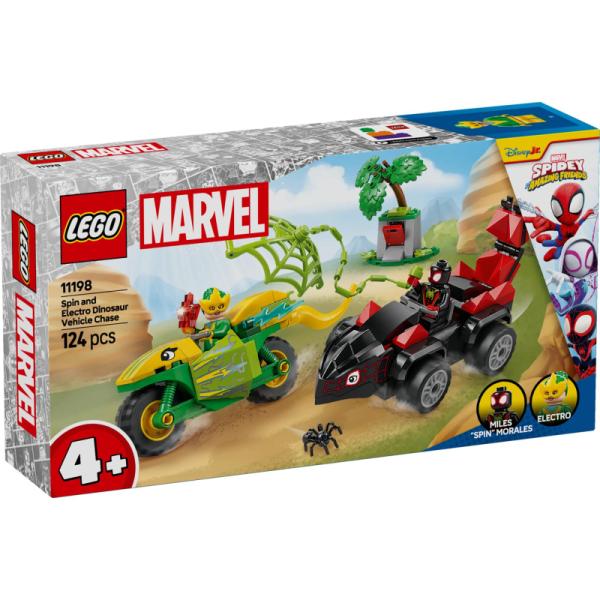 11198 | Spin and Electro Dinosaur Vehicle Chase