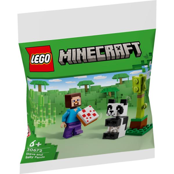 30672 | Steve and Baby Panda (Polybag)