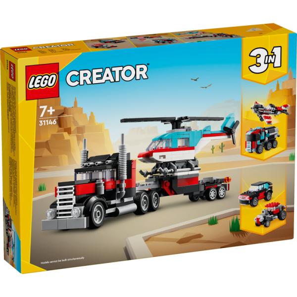 31146 | Flatbed Truck with Helicopter