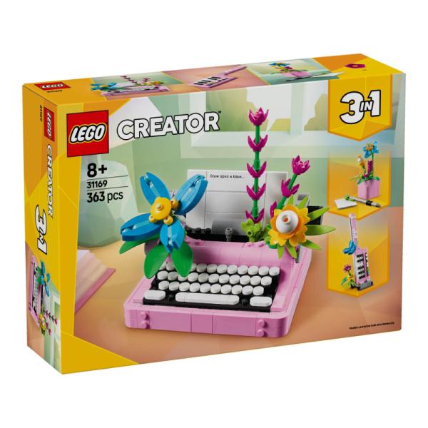 31169 | Typewriter with Flowers