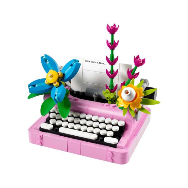 31169 | Typewriter with Flowers
