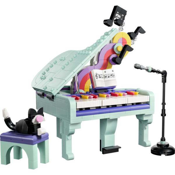 31392 | Music Decor Piano with Cat