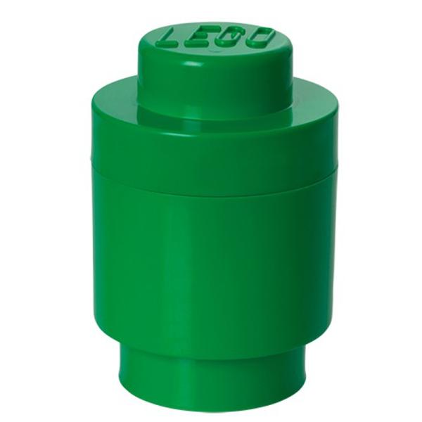 40301734 | Storage Brick Round 1x1 Dark Green