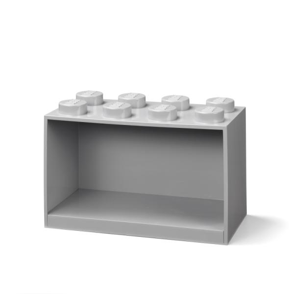 41151740 | Iconic Brick Shelf 2x4 Light Grey