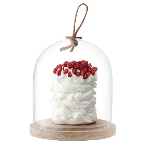 L.S.A. | G1048-15-301 | Ivalo Serving Dome with Wooden Base Ø 15 cm