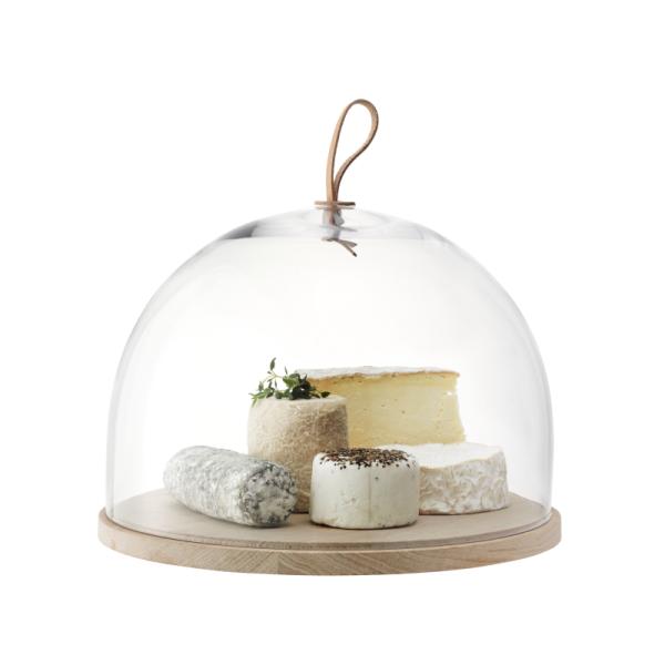 L.S.A. | G1048-31-301 | Ivalo Serving Dome with Wooden Base Ø 32 cm