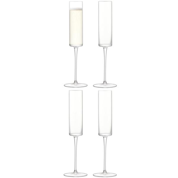 L.S.A. | G1070-05-301 | Otis Champagne Flute 150 ml Set of 4 Pieces