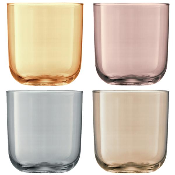 L.S.A. | G977-15-916 | Polka Water Glass 420mol Set of 4 Pieces