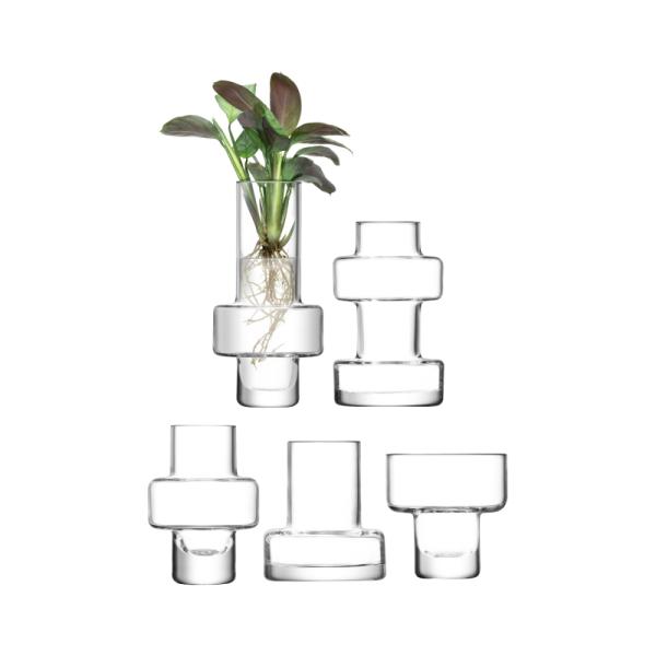 L.S.A. | G867-20-776 | Metropole Mini Vase Set of 5 Pieces