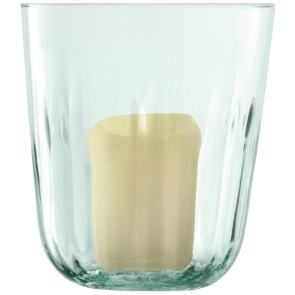 L.S.A. | G1659-18-988 | Mia Vase/Lantern H18 cm Recycled/Part Optic