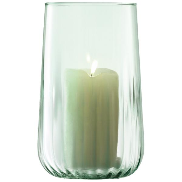 L.S.A. | G1659-25-988 | Mia Vase/Lantern H25,5 cm Recycled/Part Optic