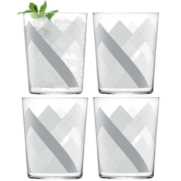 L.S.A. | G060-18-144 | Peaks Tumbler 560 ml Graphite x 4