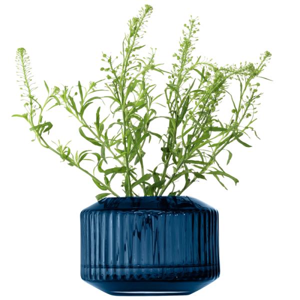 L.S.A. | G1655-07-610 | Rotunda Tealight Holder/Vase H7 cm Sapphire