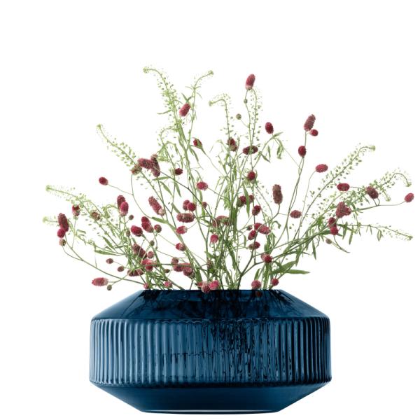 L.S.A. | G1655-14-610 | Rotunda Wide Vase H14 cm Sapphire
