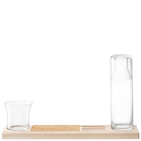 L.S.A. | G1678-00-301 | Plateau Duo Set L45 cm Clear/Ash/Cork *