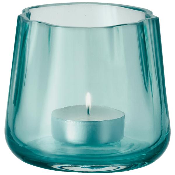 L.S.A. | G1706-08-895 | Lagoon Tealight Holder/Vase H8 cm Sea Green