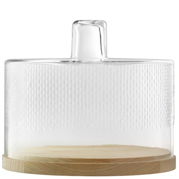 L.S.A. | G1711-29-148 | Wicker Dome & Ash Base Ø 29 cm/H24,5 cm Clear *