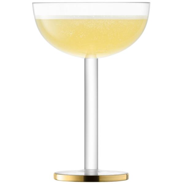 L.S.A. | G1714-07-943 | Luca Coupe Glass 200 ml Gold x 2