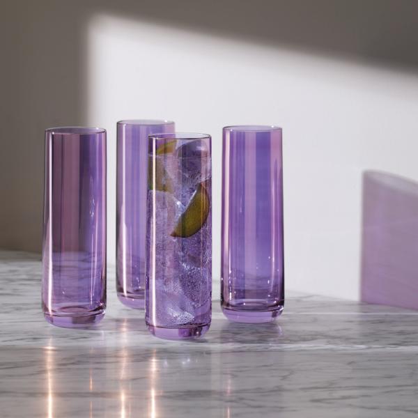 L.S.A. | G1617-15-887 | Aurora Highball 420 ml Polar Violet x 4