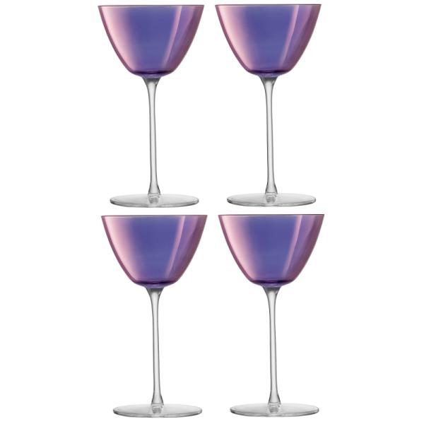 L.S.A. | G1619-07-887 | Aurora Martini Glass 195 ml Polar Violet x 4