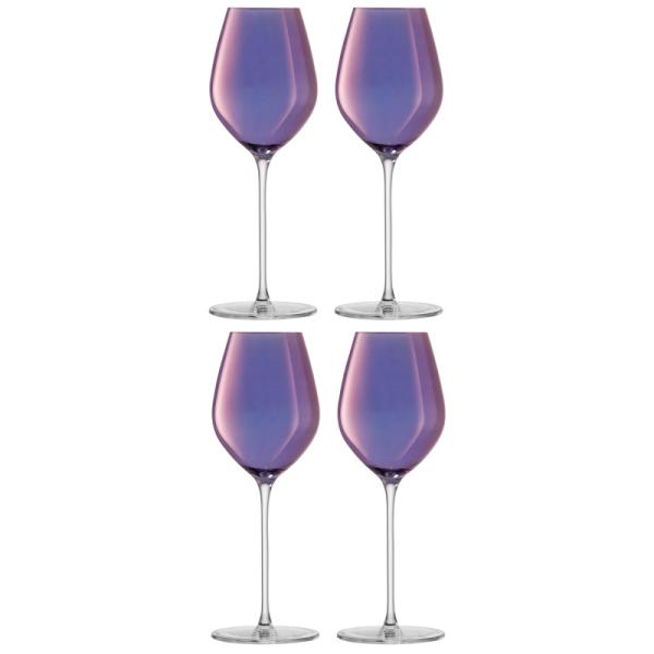 L.S.A. | G1620-10-887 | Aurora Champagne Tulip Glass 285 ml Polar Violet x 4