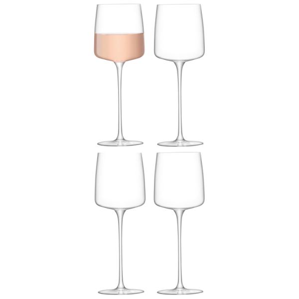 L.S.A. | G1720-13-301 | Metropolitan Wine Glass 350 ml Clear x 4