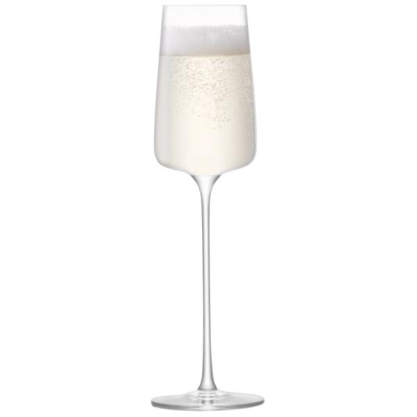 L.S.A. | G1720-08-301 | Metropolitan Champagne Flute 230 ml Clear x 4