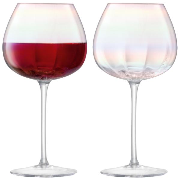 L.S.A. | G1332-16-401B | Pearl Red Wine Glass16oz Mother of Pearl x 2