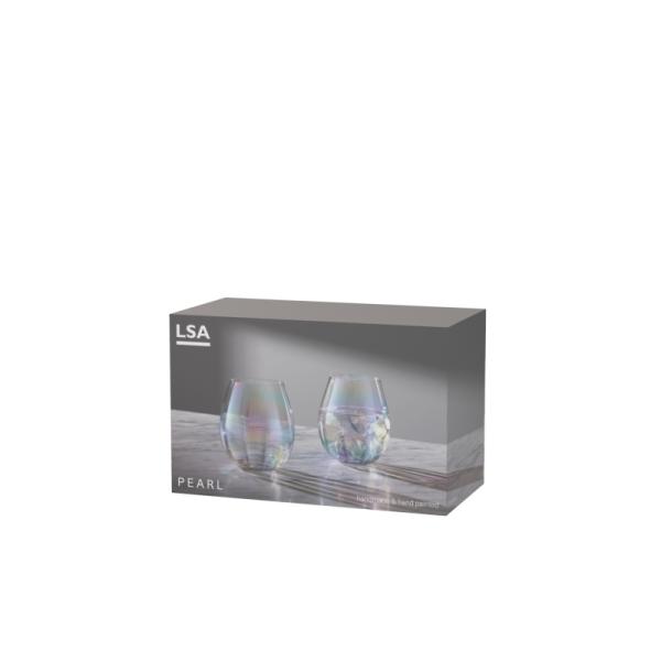 L.S.A. | G1331-15-401B | Pearl Tumbler 14oz Mother of Pearl x 2