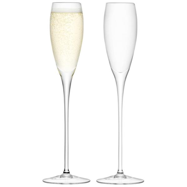 L.S.A. | G279-07-991B | Wine Champagne Flute 5oz Clear x 2